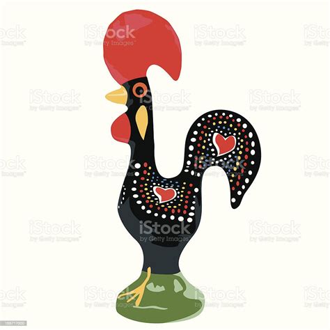 Portuguese Rooster Luck Stock Illustration Download Image Now