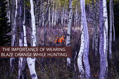 The Importance Of Wearing Blaze Orange While Hunting
