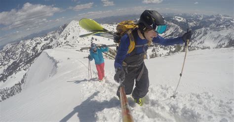 Ski Baldys Main Chute At Alta Ski Area Salt Lake City Utah