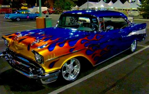 57 Flames Custom Cars Paint Classic Cars Chevy