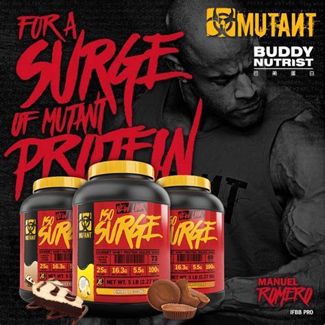 [canada Mutant] Iso Surge Isolate Hydrolyzed Whey Protein Powder Low Fat Low Calorie 5lbs 5lb