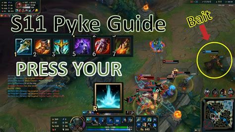 Mid Pyke Runes Build Gameplay Guide Season11 Youtube