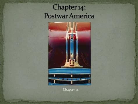 Ppt Chapter 14 Postwar America Powerpoint Presentation Free