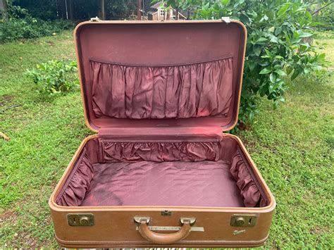 Vintage Brown Skyway Luggage Suitcase Skyway Brand Carry Etsy