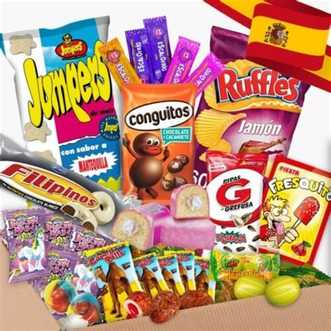 Spanish Candy Box 32 Pieces Variety Of Candysnacksgumssweets From