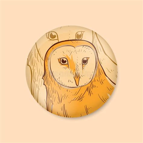 Barn Owl Vector Illustration Decorative Design Stock Vector