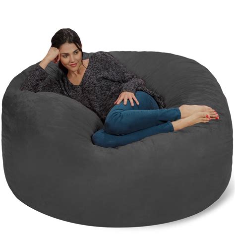 Chill Sack Bean Bag Chair Giant Memory Foam Furniture Bean Bag Big Sofa With Soft Micro