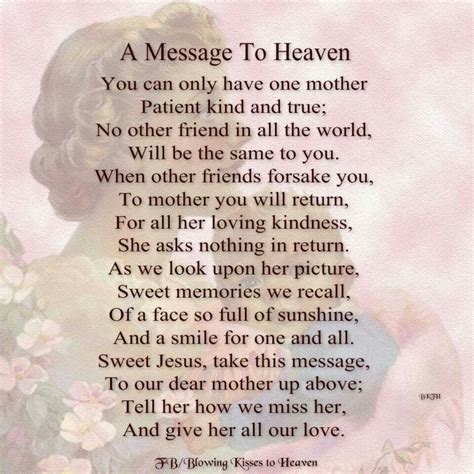 Beautiful Mom Poems Mom In Heaven Miss My Mom