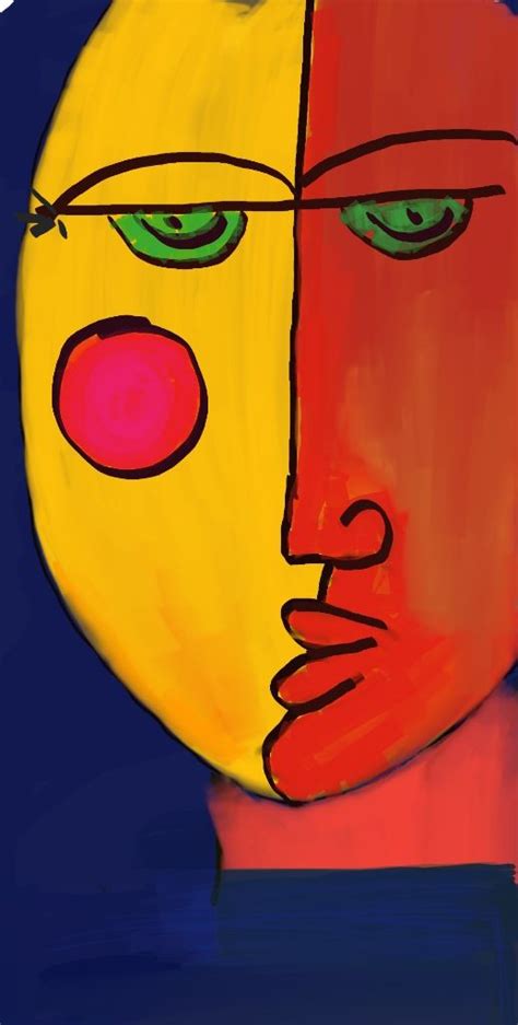 Abstract Art Woman Face Good Here Diary Fonction