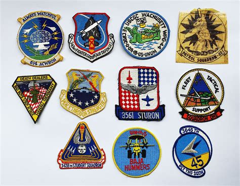10 Pieces Vintage Patches Badge Insignia Us Air Force And Us Etsy