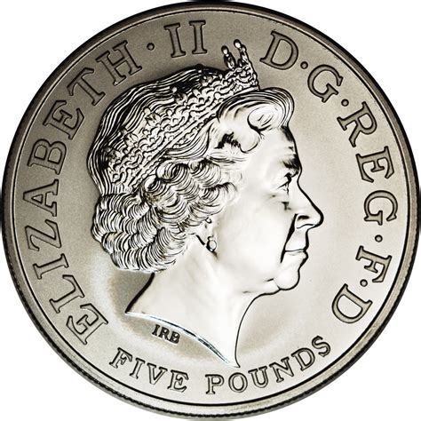 5 Pounds Elizabeth Ii Entente Cordiale Platinum Proof United
