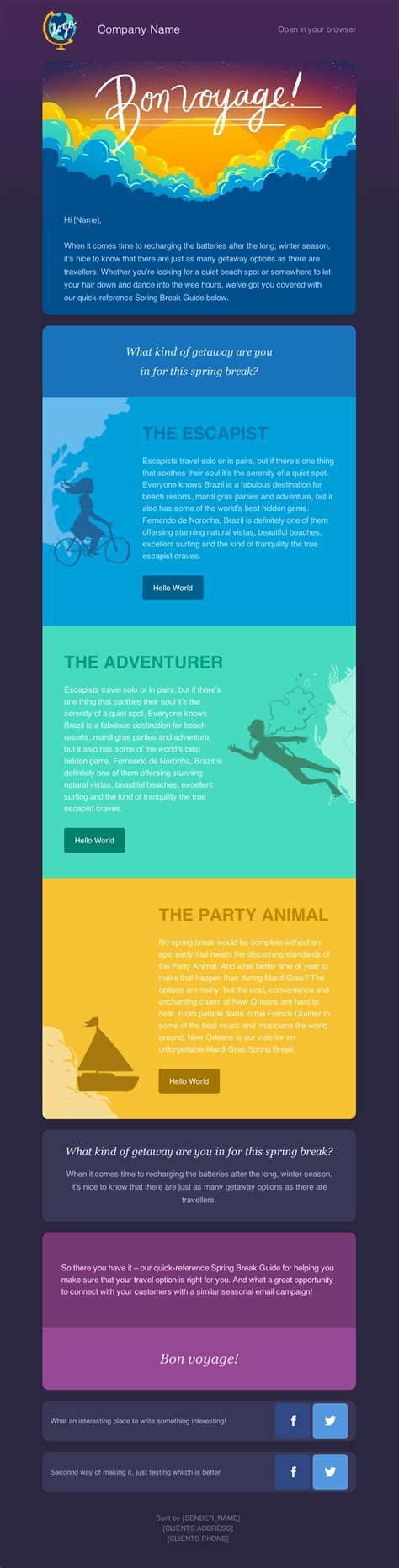 36 Best Email Newsletter Templates Free Psd And Html Download