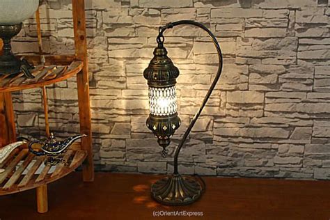 FREE SHIPPING Swans Neck Desk Lamp Turkish Lamp Table Light Etsy