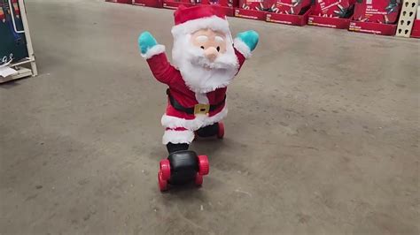 Gemmy Roller Skating Santa Youtube