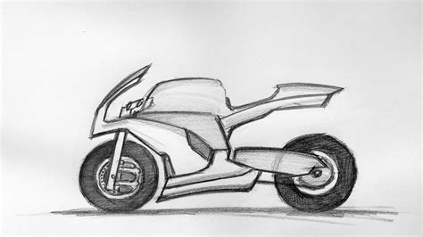 Motorcycle Sketch Easy At Explore Collection Of