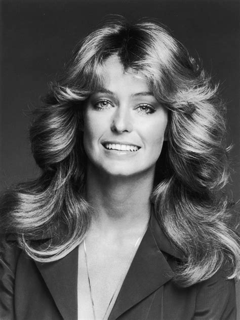 Her shoulder length hair was heavily textured and layered to create lots of body, attitude and movement. Remembering the Late Farrah Fawcett on Her Birthday | InStyle.com