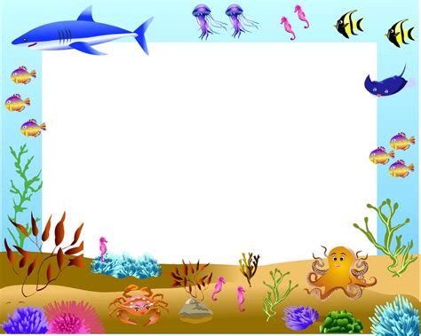 Under The Sea Border Clip Art Clip Art Library