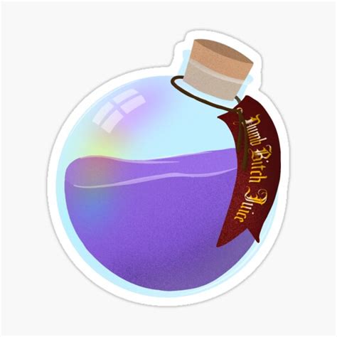 Dumb Bitch Juice Potion Sticker For Sale By Shy Pufferfish Redbubble