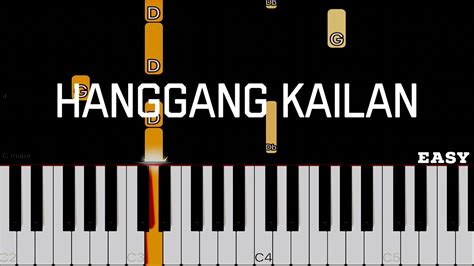 Hanggang Kailan Orange And Lemons Easy Piano Tutorial Youtube