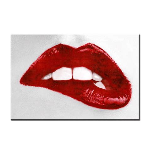 Nordic Poster Simple Sexy Red Lips Prints Hd Image Canvas Painting Wall Art Pictures For Living