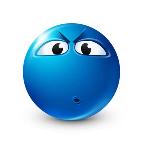 Bluemoji Displeased Blue Emoji Know Your Meme