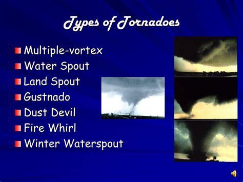 Types Of Tornadoes Names