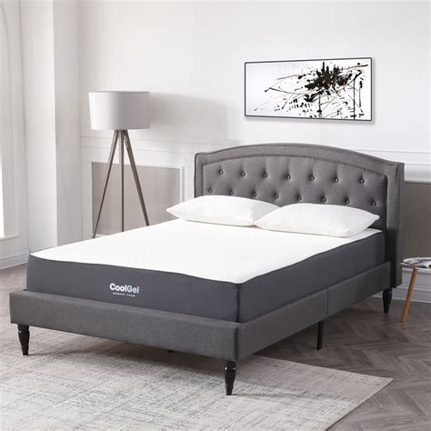 By adding gel material to memory foam, the mattress' temperature remains constant and cool. Modern Sleep Cool Gel Ventilated Gel Memory Foam 10.5-Inch ...