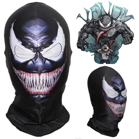 Venom Mask Spider Man Full Head Balaclava Cosplay Costume Accessories