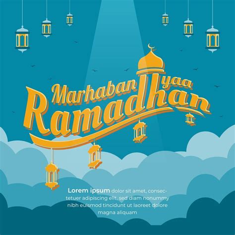 Graphic Design Greeting Marhaban Ya Ramadhan 18967272 Vector Art At