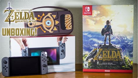 Breath Of The Wild Special Edition And Nintendo Switch Unboxing Youtube