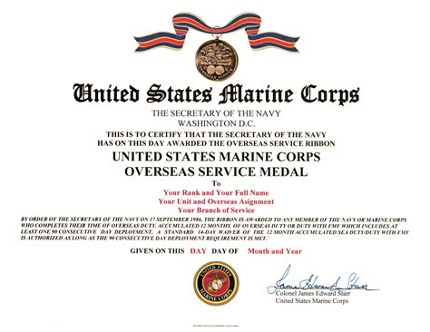 United States Marine Corps Basic Training Certificate Boot Camp