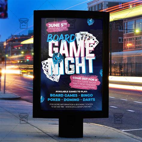 Board Game Night Flyer Psd Template Exclusiveflyer