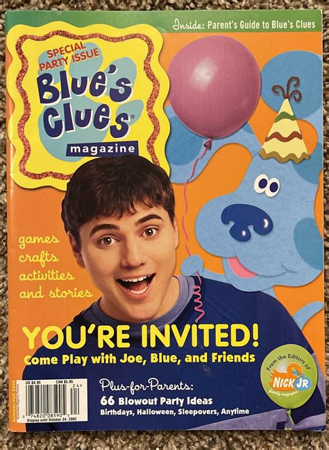 Rare Nick Jr Blues Clues Magazine Premiere Issue Party Issue