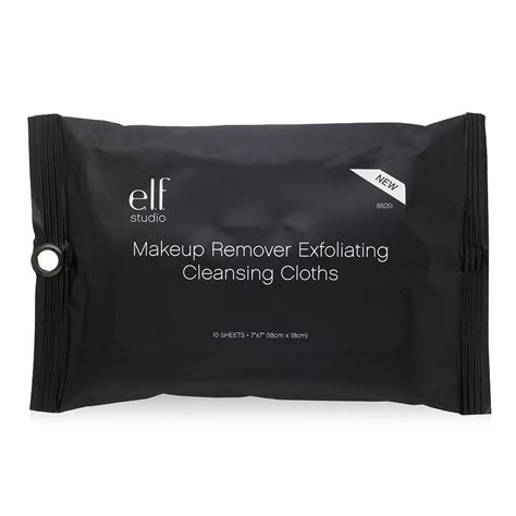Makeup Remover Exfoliating Cleansing Cloths Elf Cosmetics Sensitive Skin Facial Cleanser