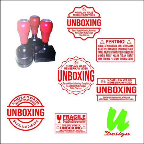 Jual Stempel Unboxing Packing Olshop Shopee Indonesia