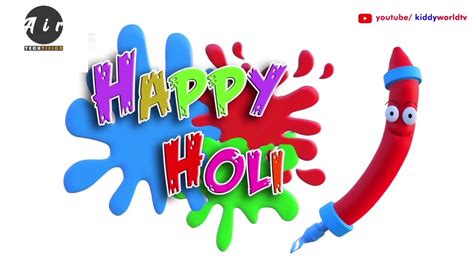 Happy Holi Animated Video 2020 Happy Holi Whatsapp Status Happy