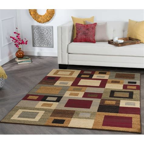 Contemporary 5x7 Area Rug 5 X 7 Abstract Multi Color Living Room