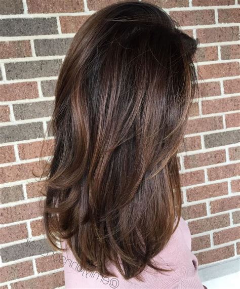 Collection Of Long Layered Light Chocolate Brown Haircuts