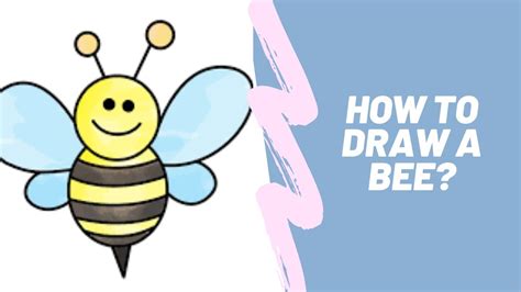How To Draw A Honey Bee Youtube