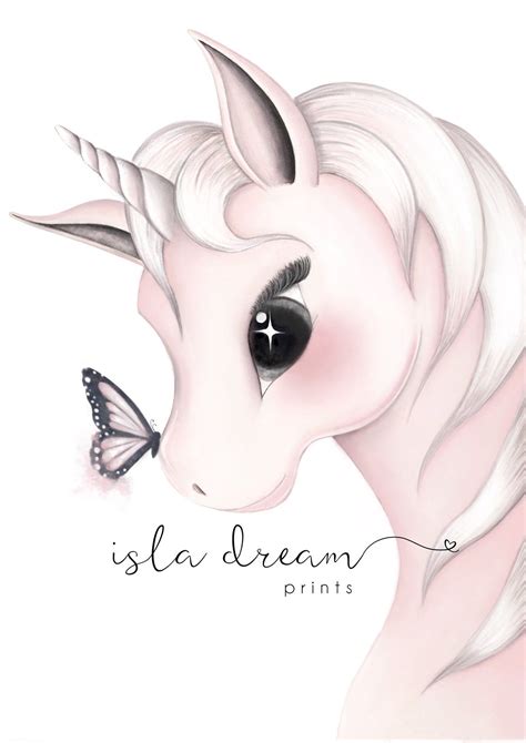 Mila The Unicorn Print Isla Dream Prints Unicorn Painting Unicorn Wallpaper Cute Unicorn