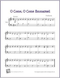 Classical, popular and original music. O Come, O Come Emmanuel | Free Sheet Music for Harp - http://www.makingmusicfun.net/ht… | Easy ...