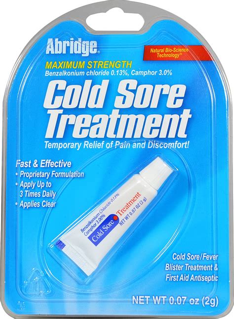 Over The Counter Otc Medicine Max Strength Cold Sore Treatment
