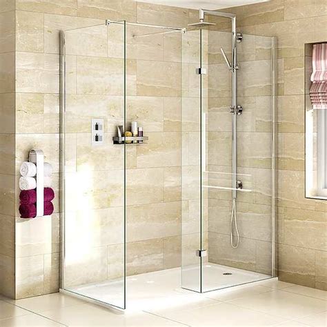 Aqata Spectra Sp425 Walk In Shower Enclosure With Fixed Panel 1400 X