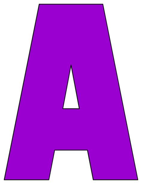 A to z block letter alphabet stencils. Printable Cut Out Letters