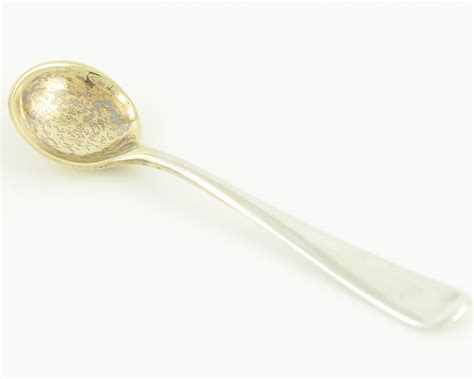Pair Gorham Sterling Silver Master Salt Cellars Dips Spoons Gold