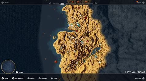 Assassin S Creed Origins Map The Ankh Of Isis Trilogy