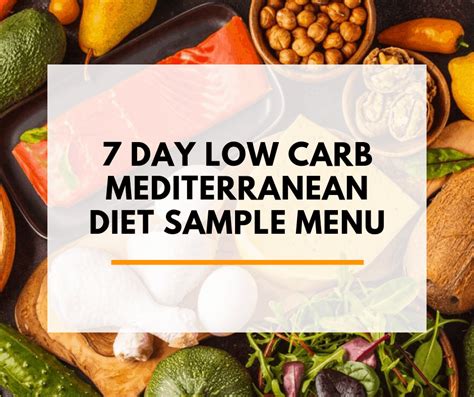 7 Day Low Carb Mediterranean Diet Plan Pdf Shopping List Medmunch