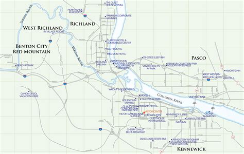 Tri Cities Washington Map