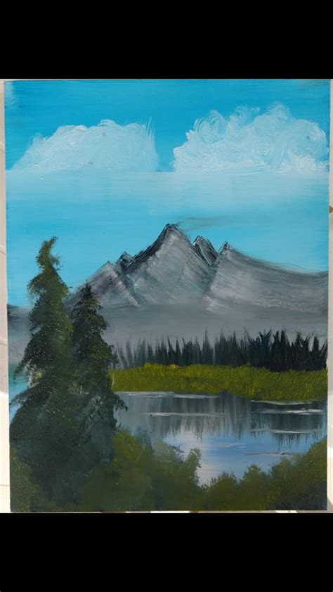 My First Painting Ever Distant Mountains S14 Ep1 Rhappytrees