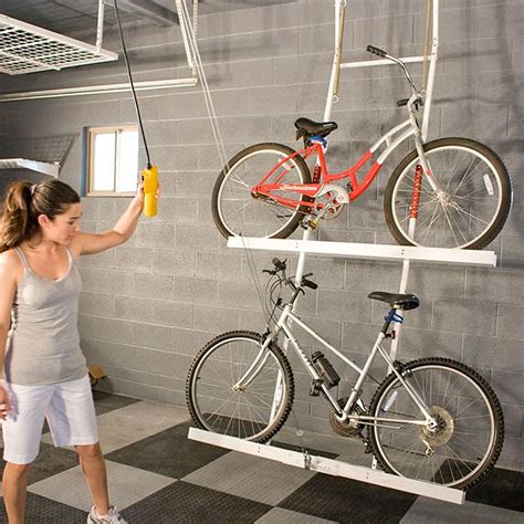 Diy Ceiling Bike Rack For Garage Bike Storage Garage Bike Storage